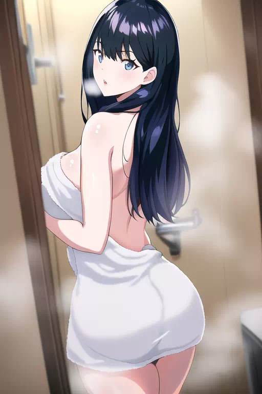 Rikka takes a shower with you