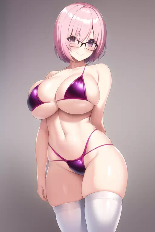 AI： Mashu in a V-shaped Bikini