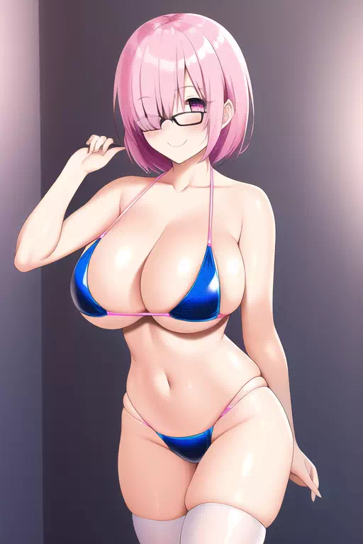 AI： Mashu in a V-shaped Bikini