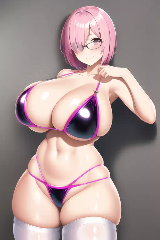 AI： Mashu in a V-shaped Bikini