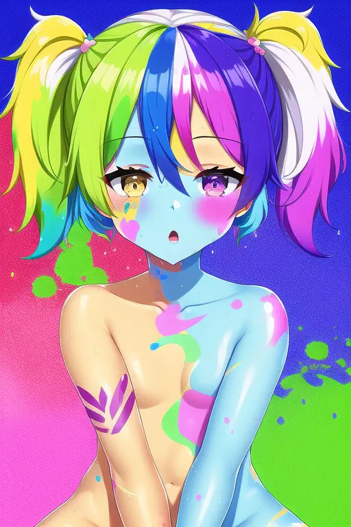 【NovelAI】#39 Multicolor Girl