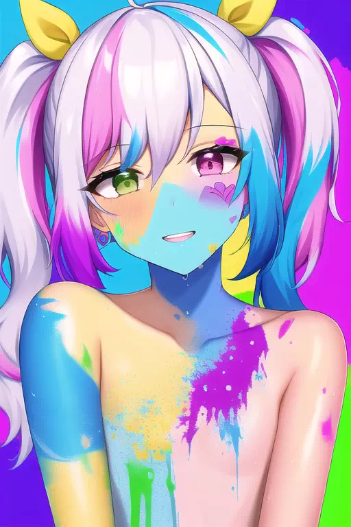 【NovelAI】#39 Multicolor Girl