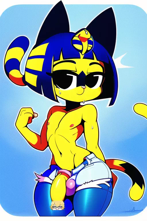 Uncensored Femboy Ankha Cock