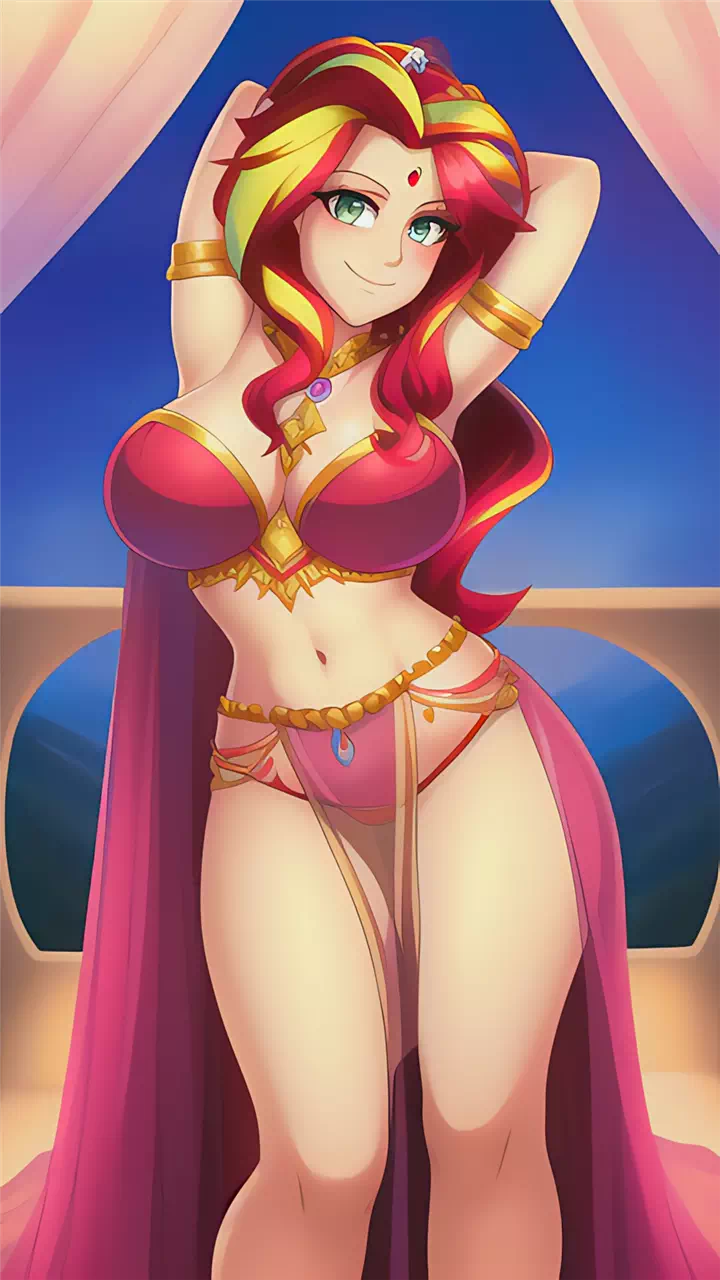 Belly Dancer Sunset Shimmer 18+