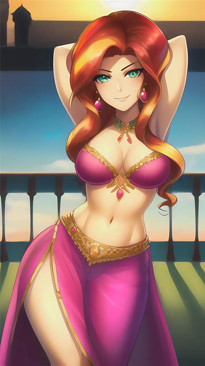 Belly Dancer Sunset Shimmer 18+