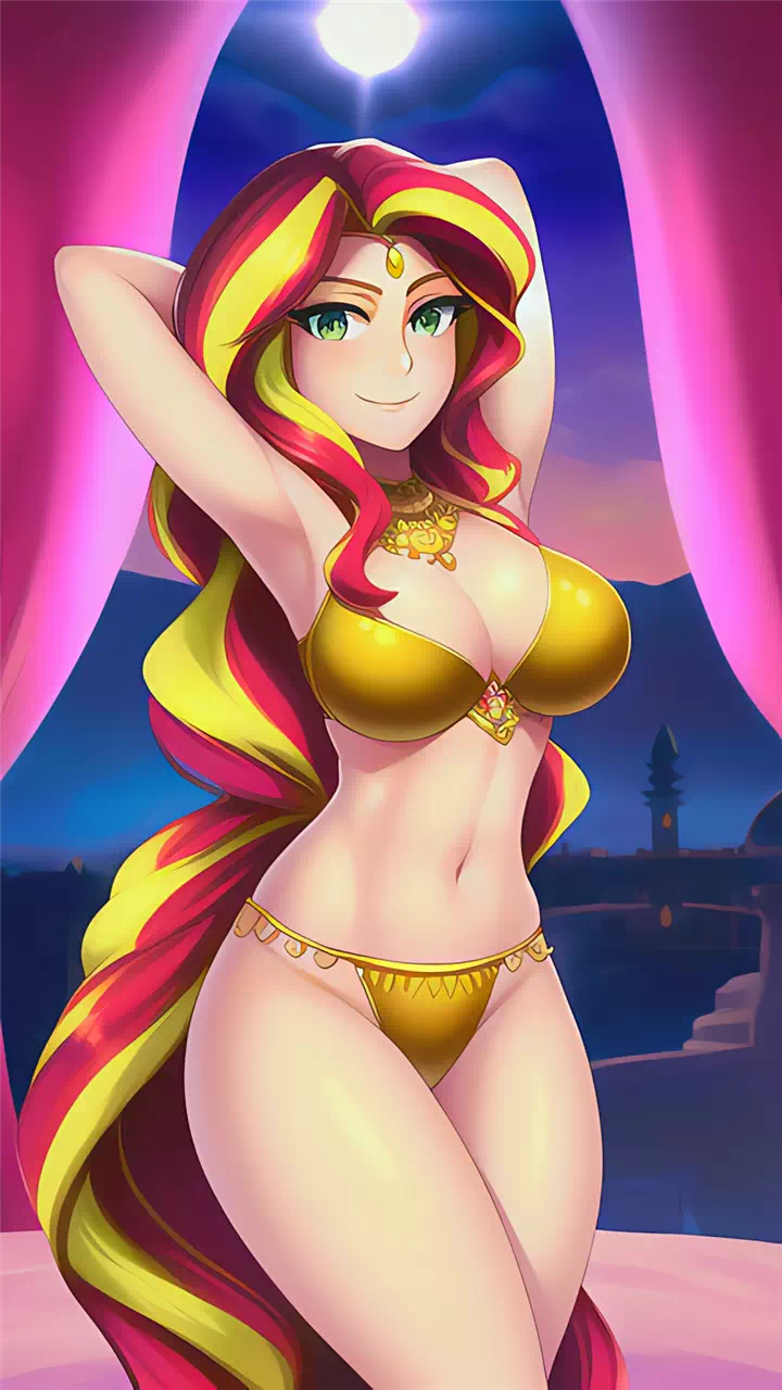 Belly Dancer Sunset Shimmer 18+