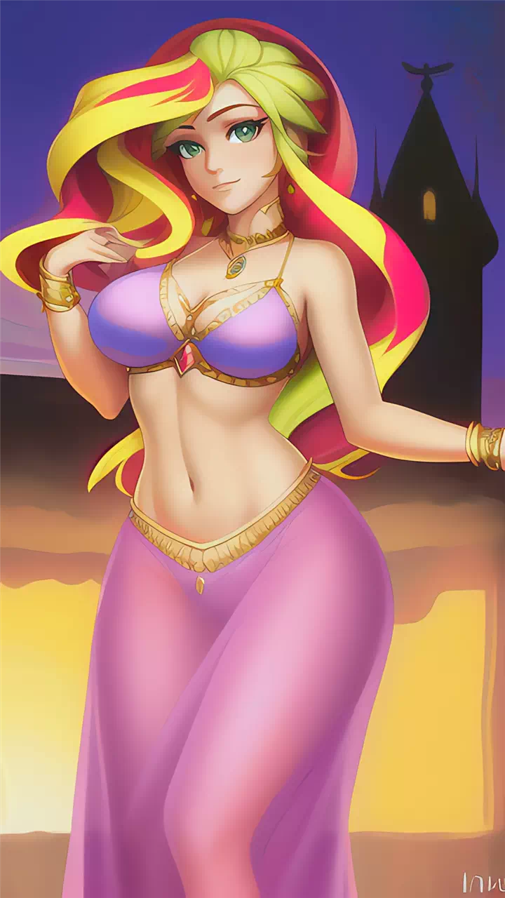 Belly Dancer Sunset Shimmer 18+