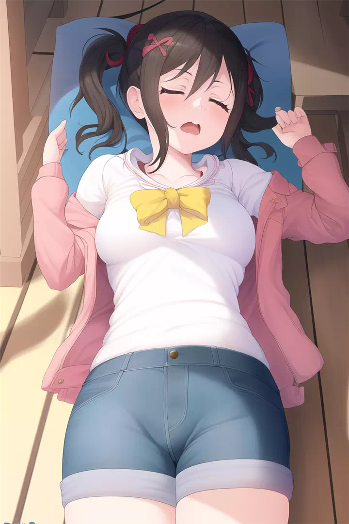 Nico Yazawa sleeping