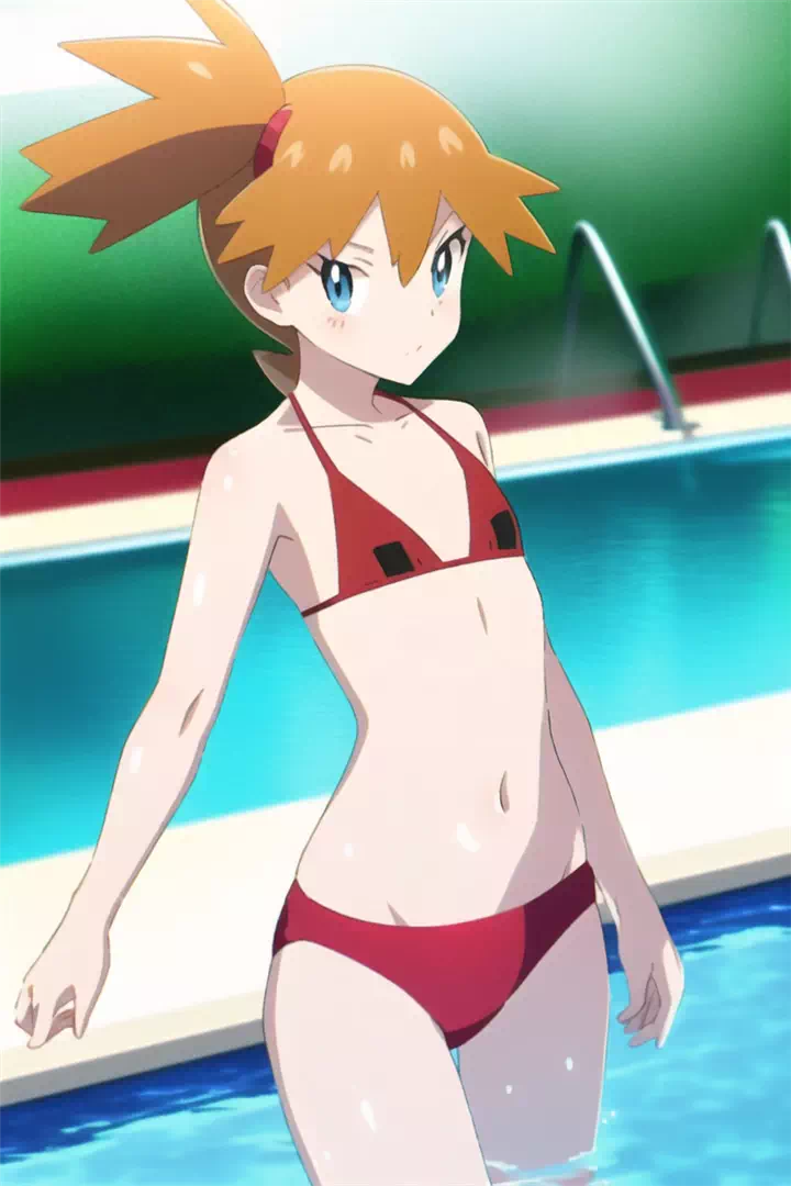 Misty in a Red Bikini