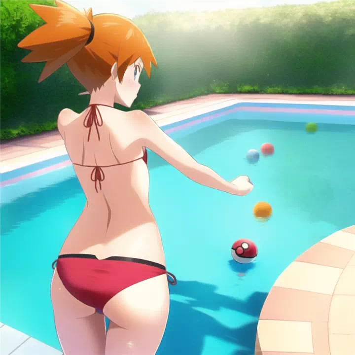 Misty in a Red Bikini