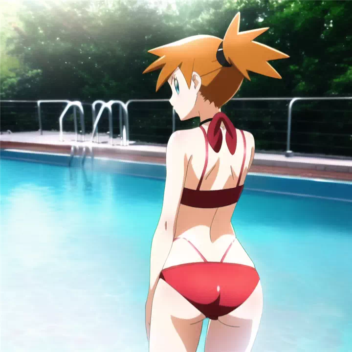 Misty in a Red Bikini