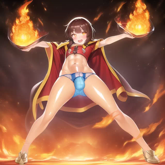 Femboy Megumin Burnin