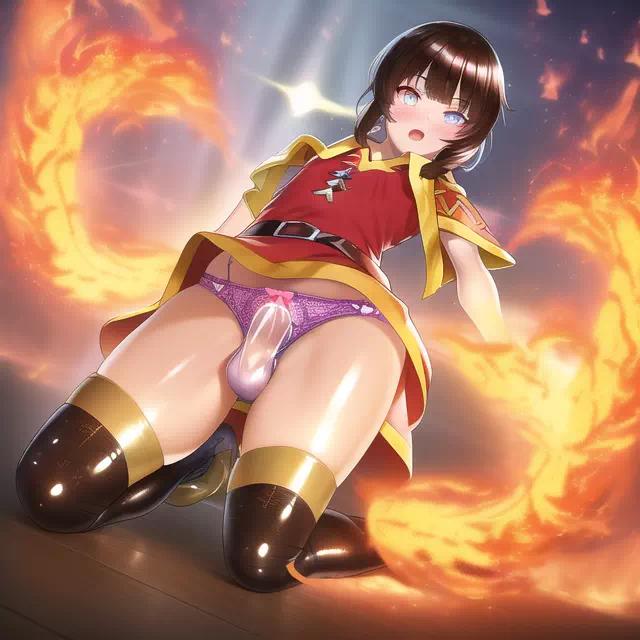 Femboy Megumin Burnin