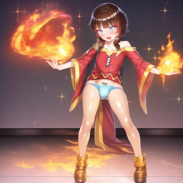 Femboy Megumin Burnin