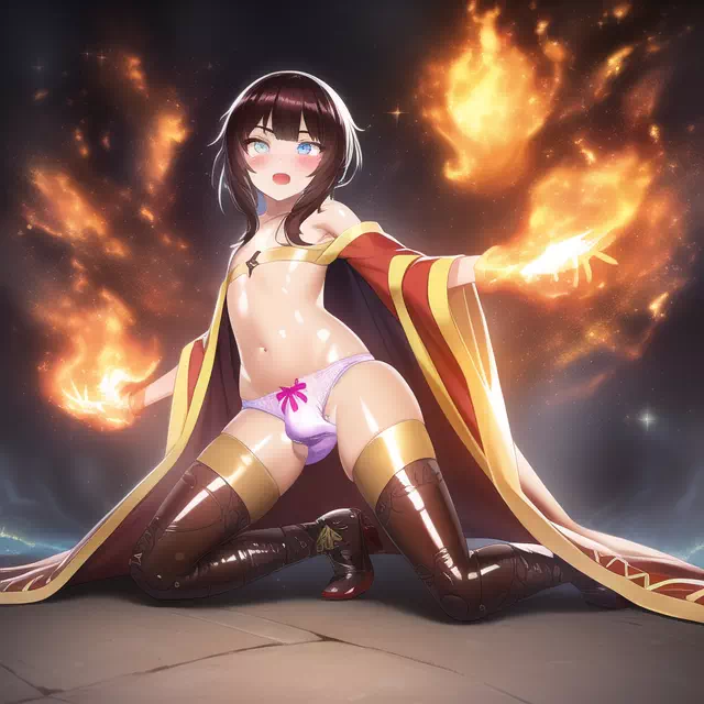 Femboy Megumin Burnin