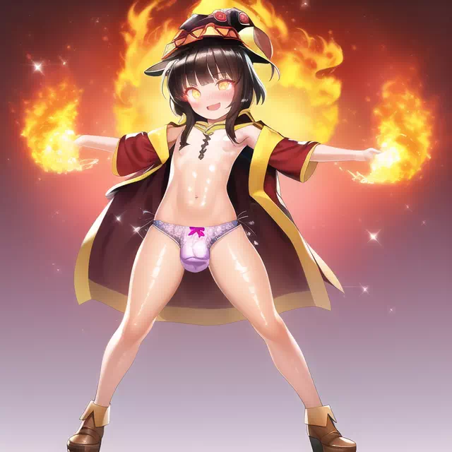 Femboy Megumin Burnin