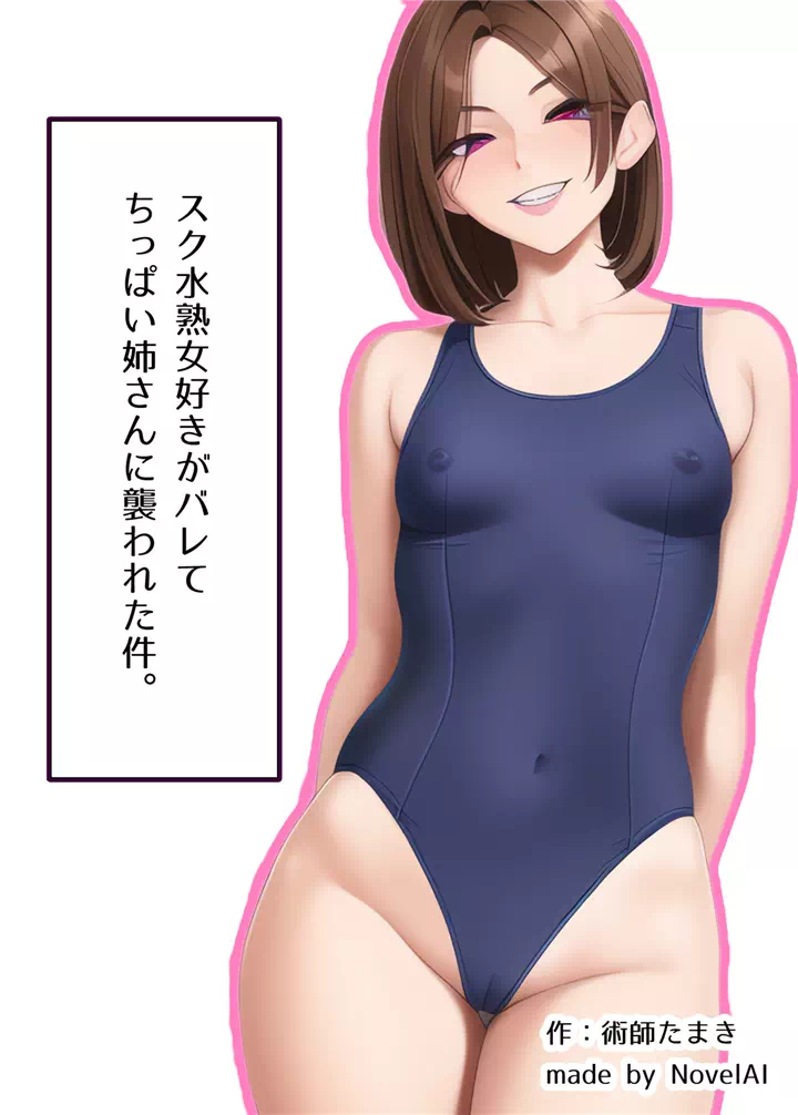 スク水熟女好きがバレてちっぱい姉さんに襲われた件。