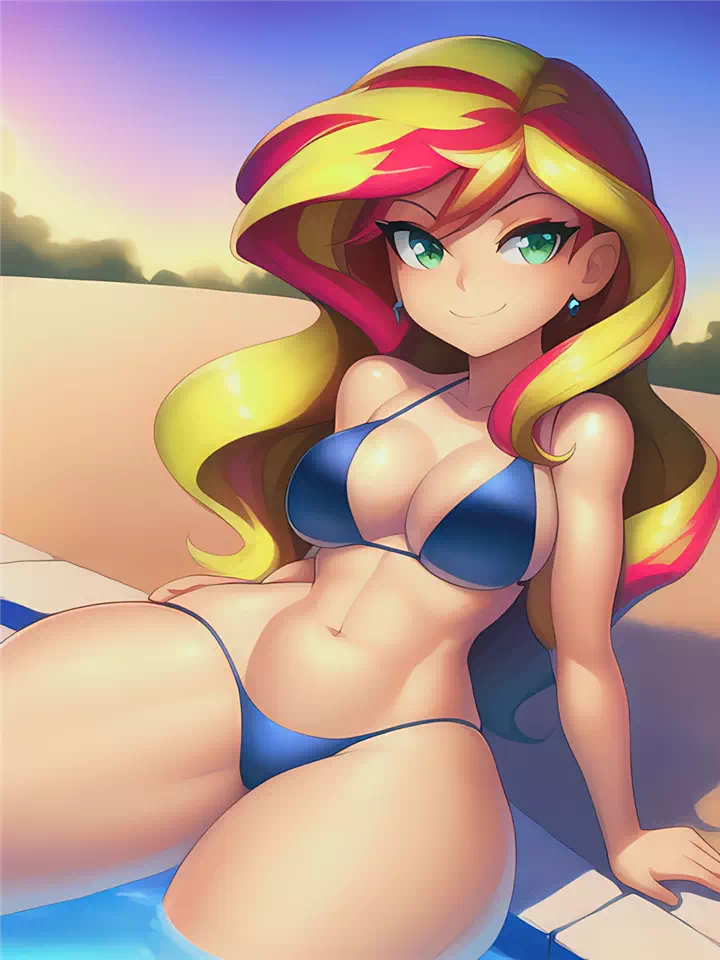 Sunset Shimmer at the Pool (R18)