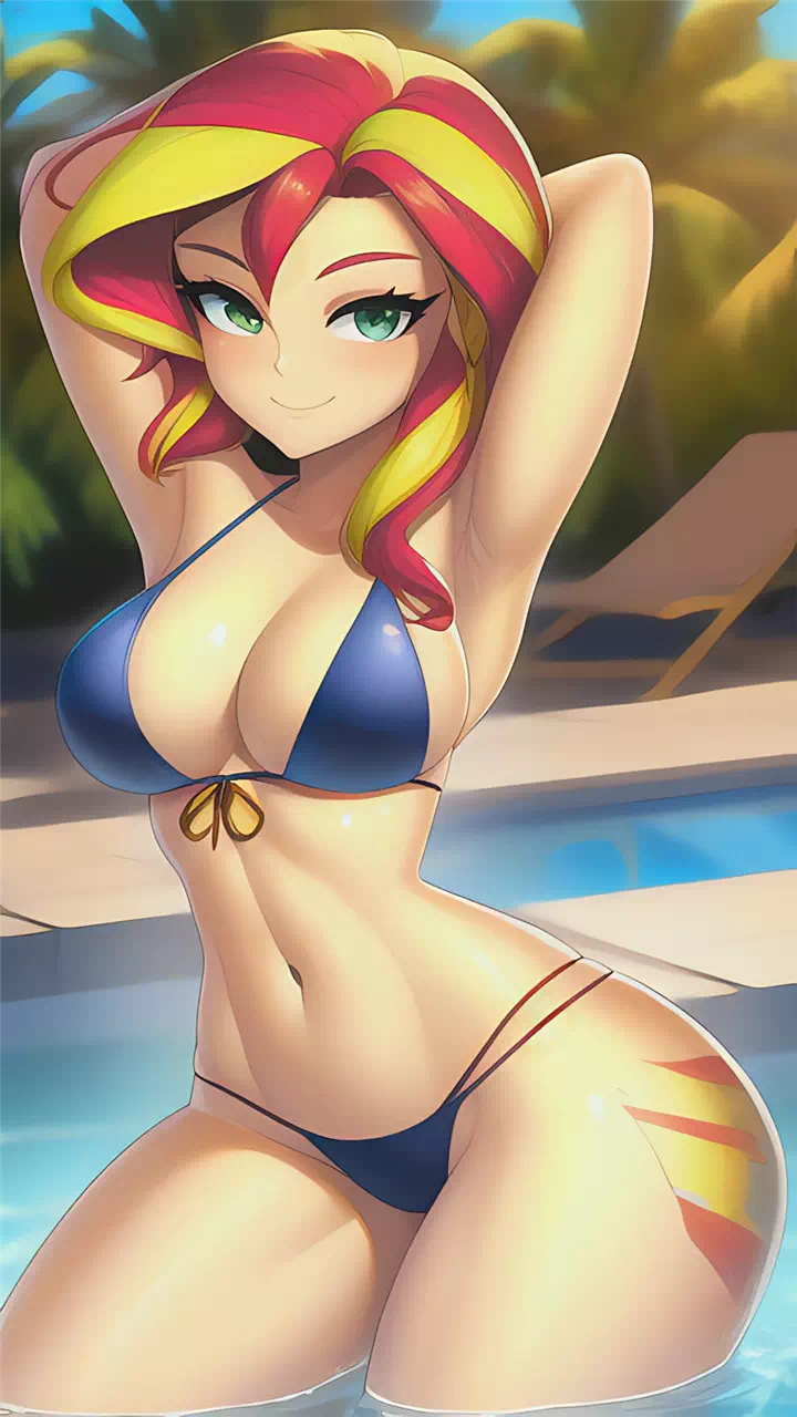 Sunset Shimmer at the Pool (R18)