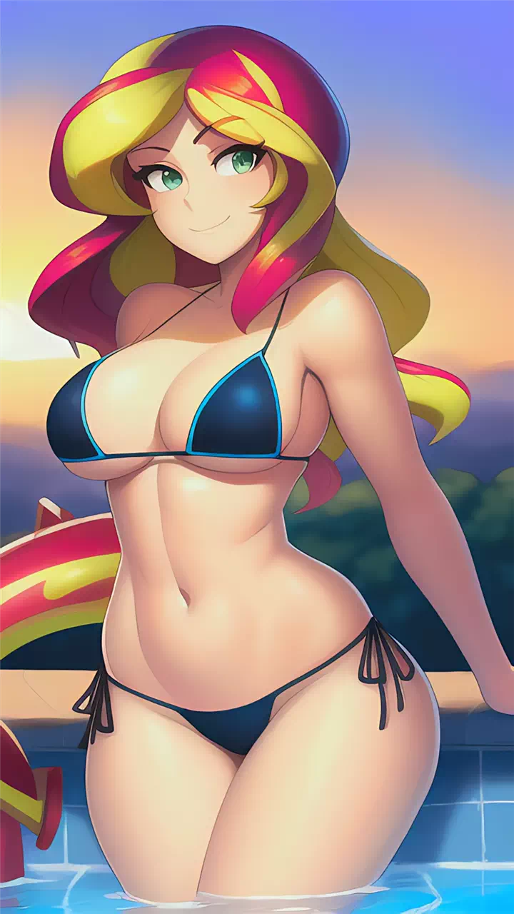 Sunset Shimmer at the Pool (R18)