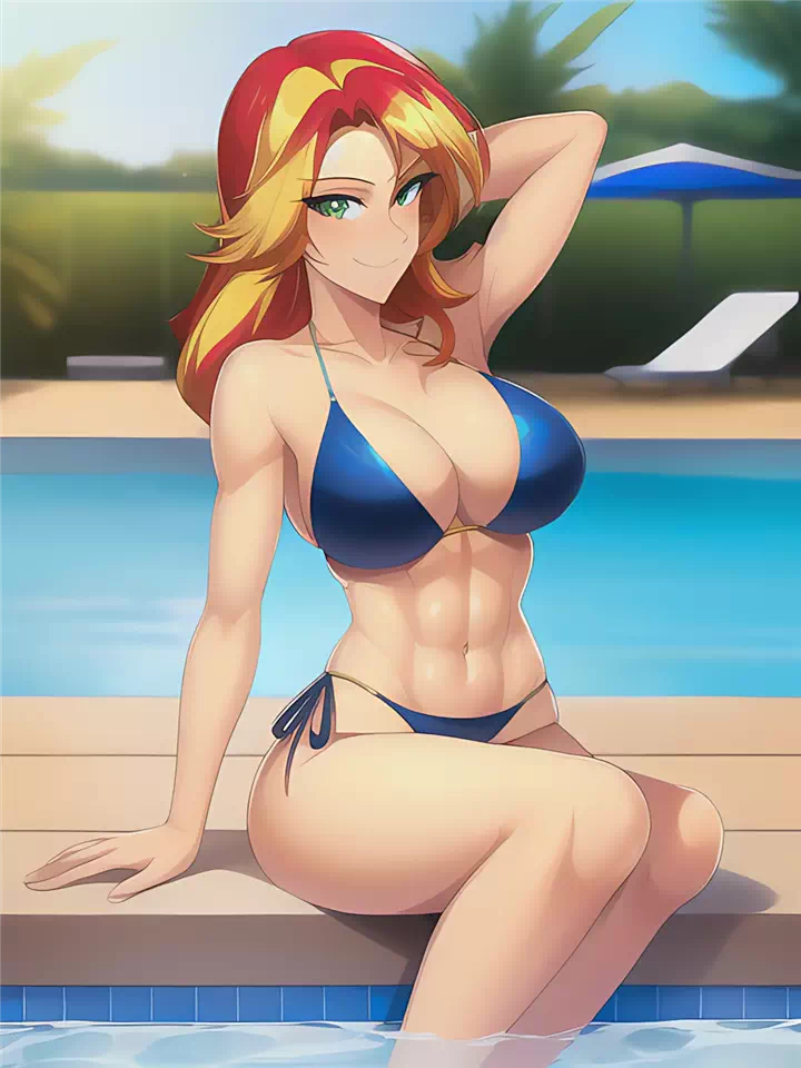 Sunset Shimmer at the Pool (R18)