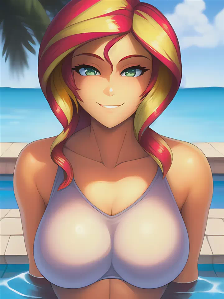 Sunset Shimmer at the Pool (R18)