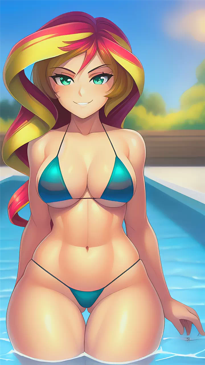 Sunset Shimmer at the Pool (R18)
