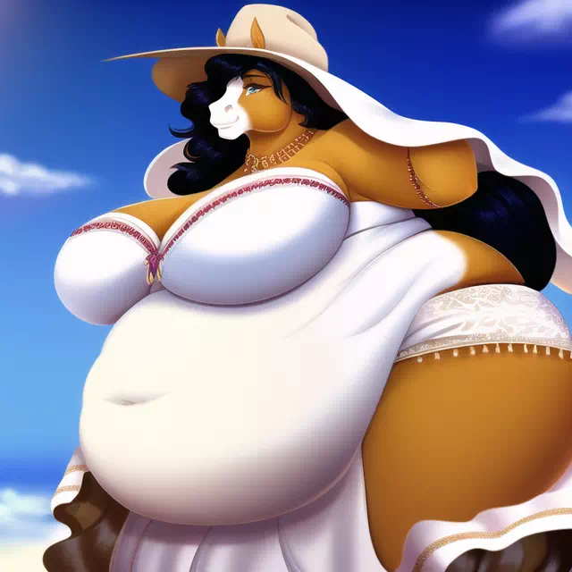 novelAI fat horse girl