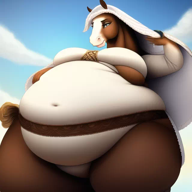 novelAI fat horse girl