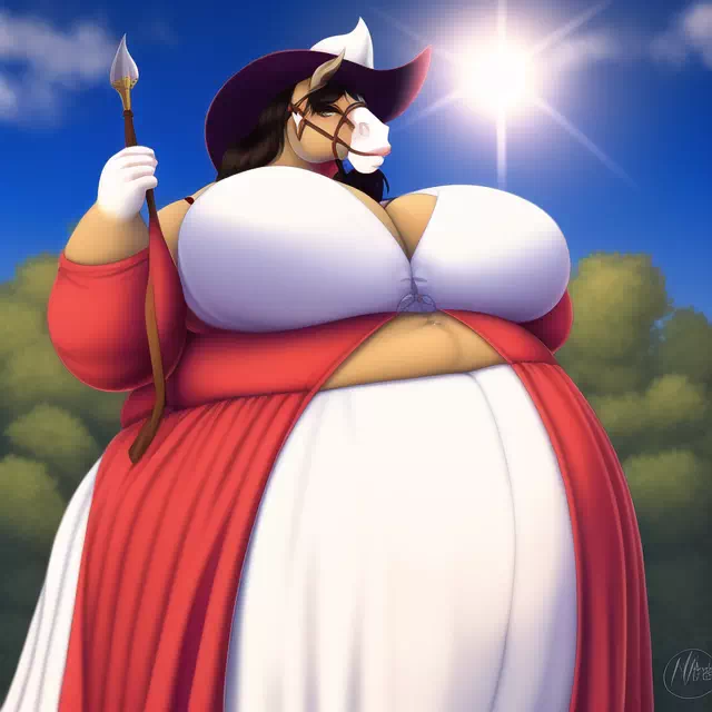 novelAI fat horse girl