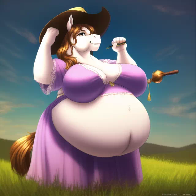 novelAI fat horse girl