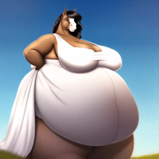 novelAI fat horse girl