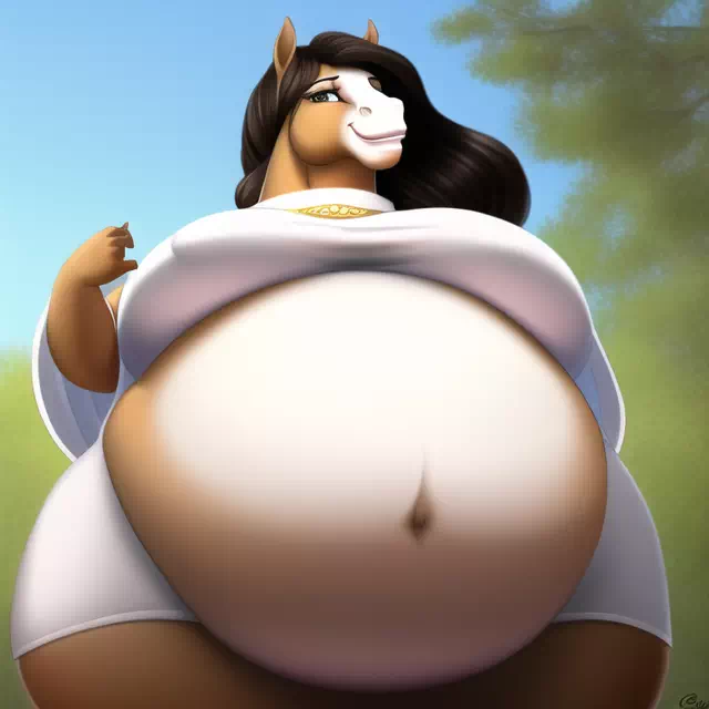 novelAI fat horse girl