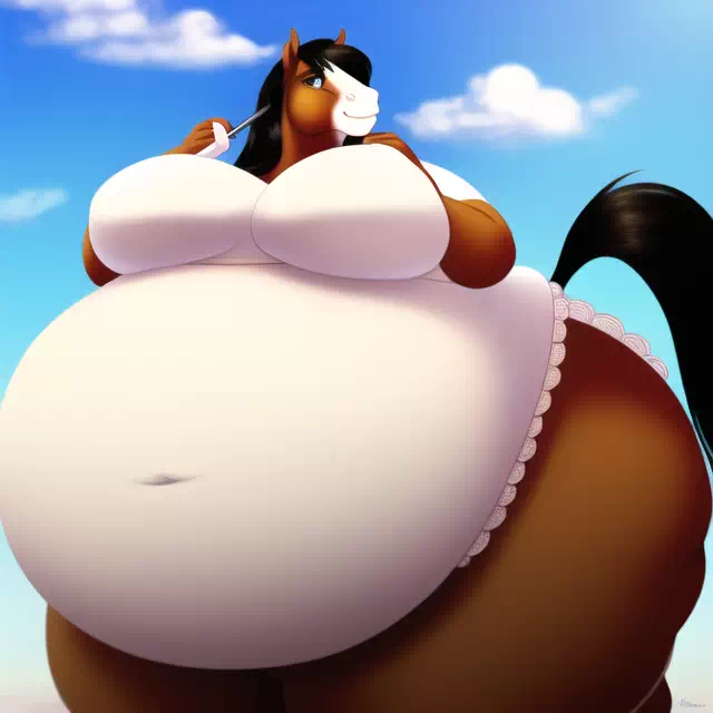 novelAI fat horse girl