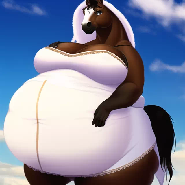 novelAI fat horse girl