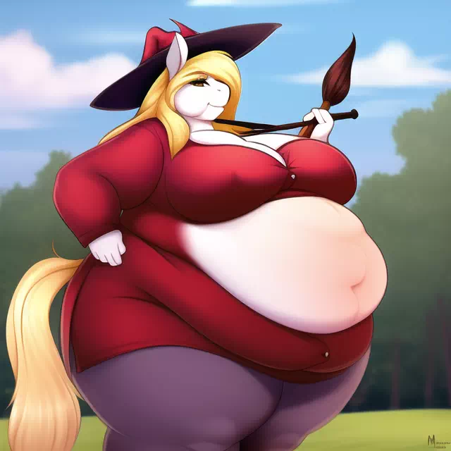 novelAI fat horse girl