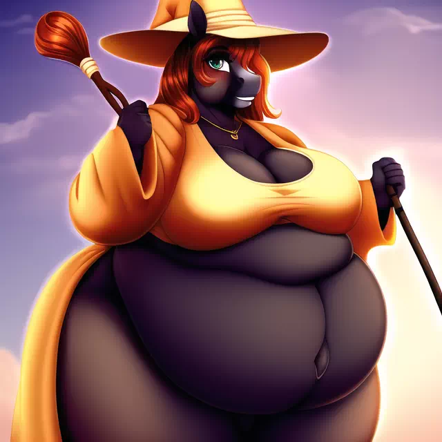 novelAI fat horse girl