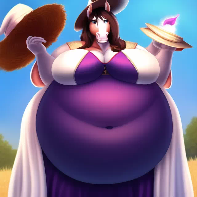 novelAI fat horse girl