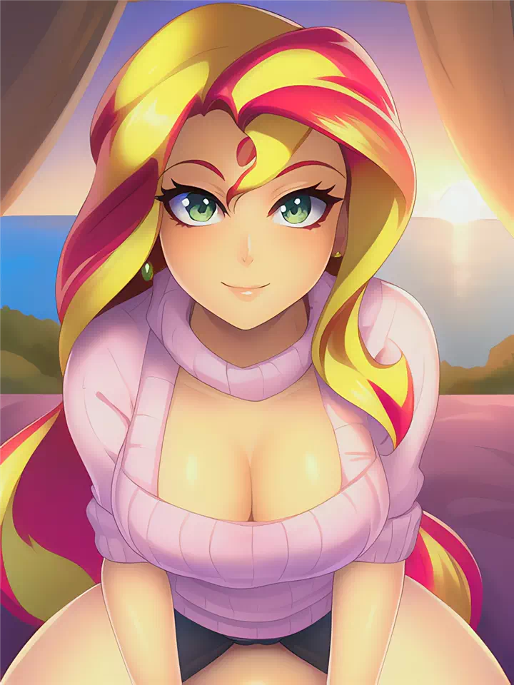 Sunset Shimmer on Top