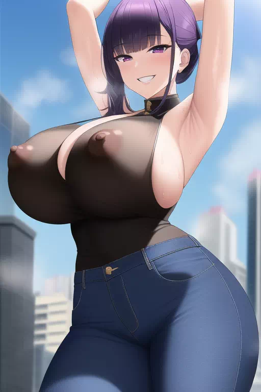 デカパイ透け乳首