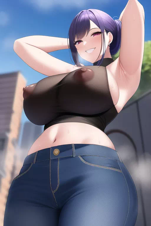 デカパイ透け乳首