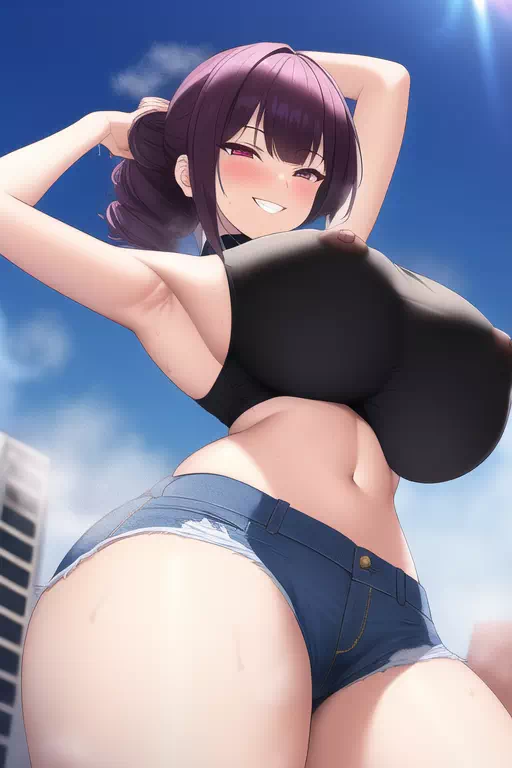 デカパイ透け乳首