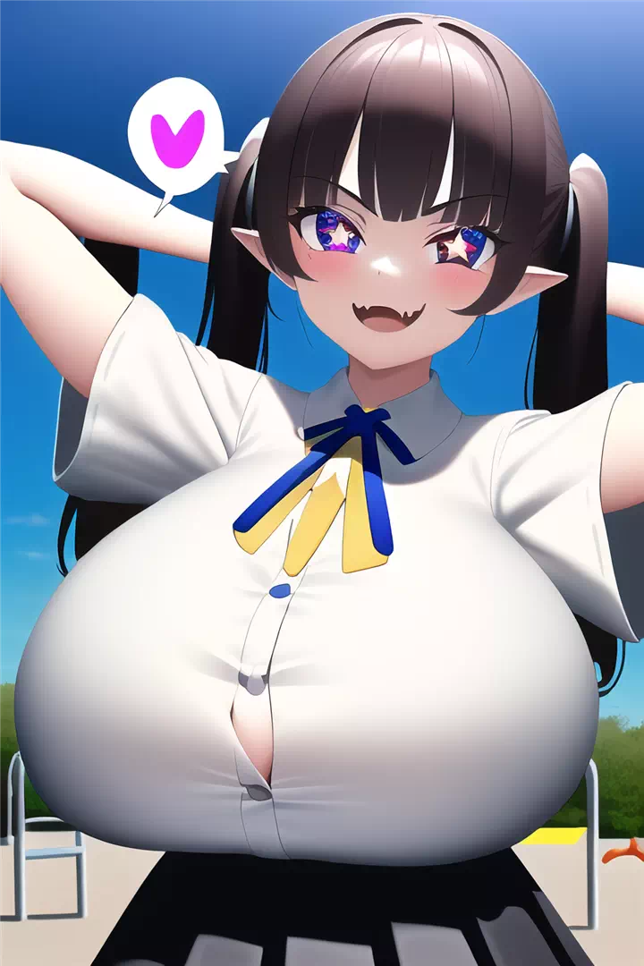 目力の強いロリ爆乳達