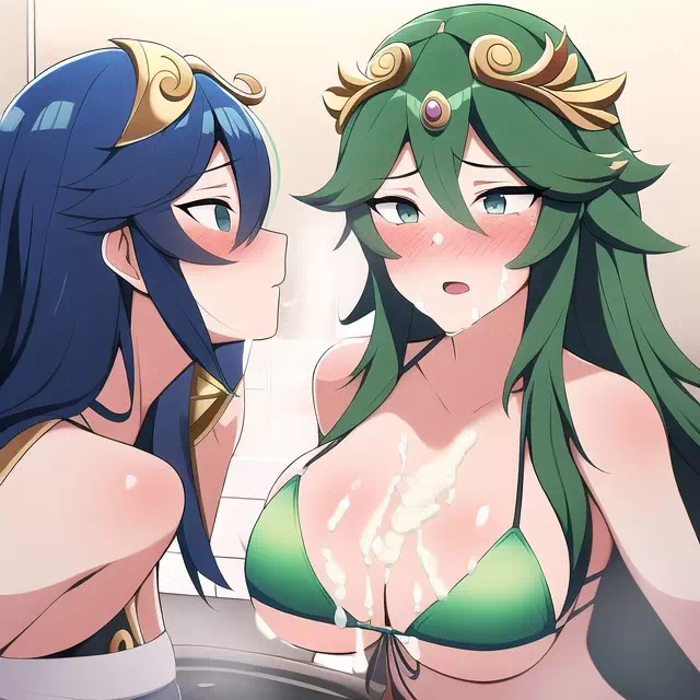 Bath of Cum： Lucina & Palutena