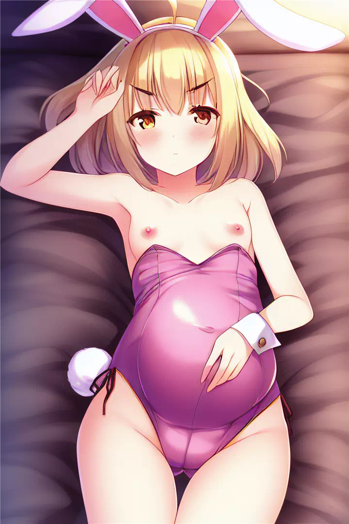 Pregnant loli bunny outfit set