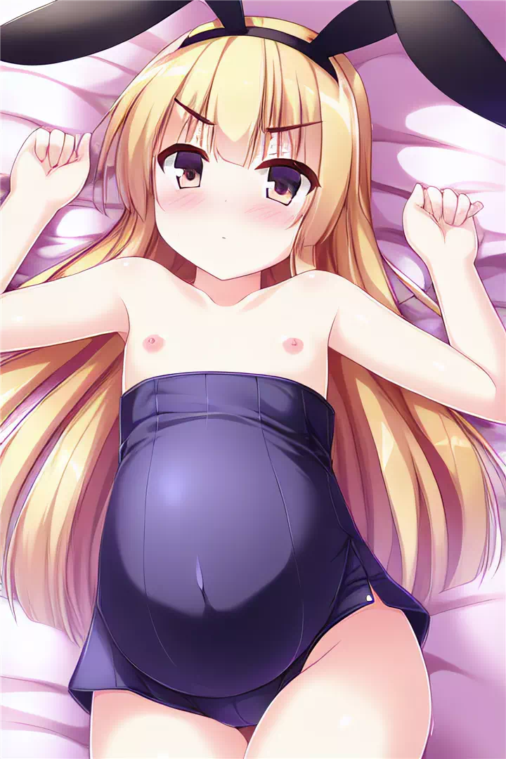 Pregnant loli bunny outfit set