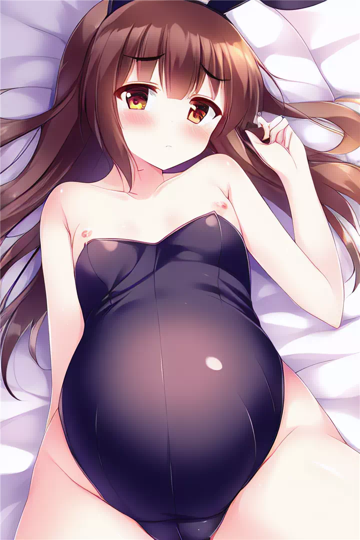 Pregnant loli bunny outfit set