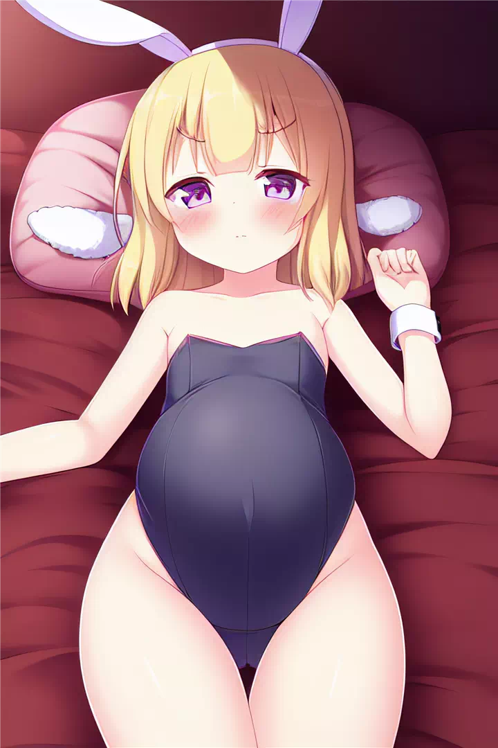 Pregnant loli bunny outfit set