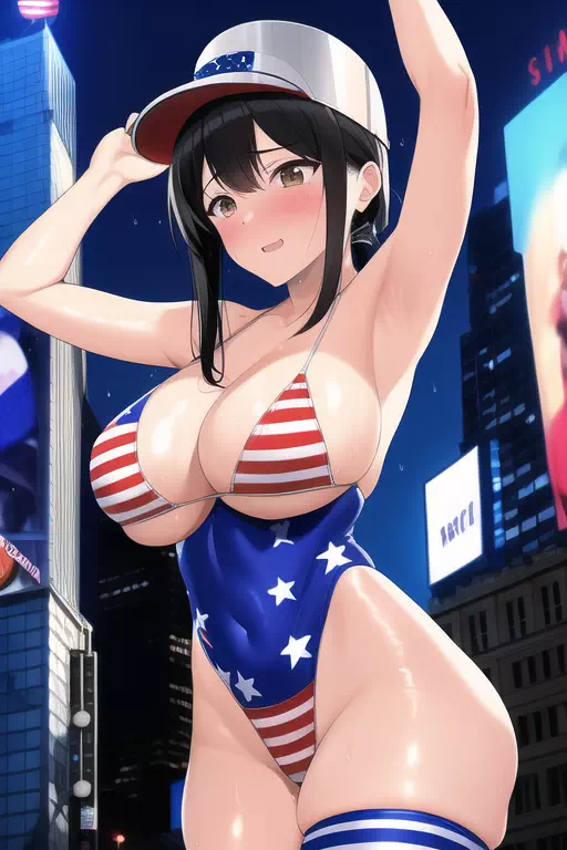 AI絵　アメリカン大和撫子集　その２