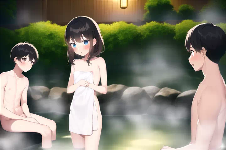 頑張って隠すけど見えちゃう女の子